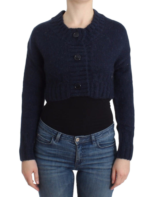 John Galliano Blue cropped cardigan John Galliano
