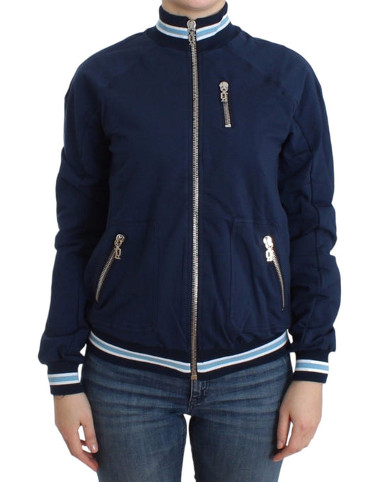 John Galliano Blue zip cotton cardigan John Galliano
