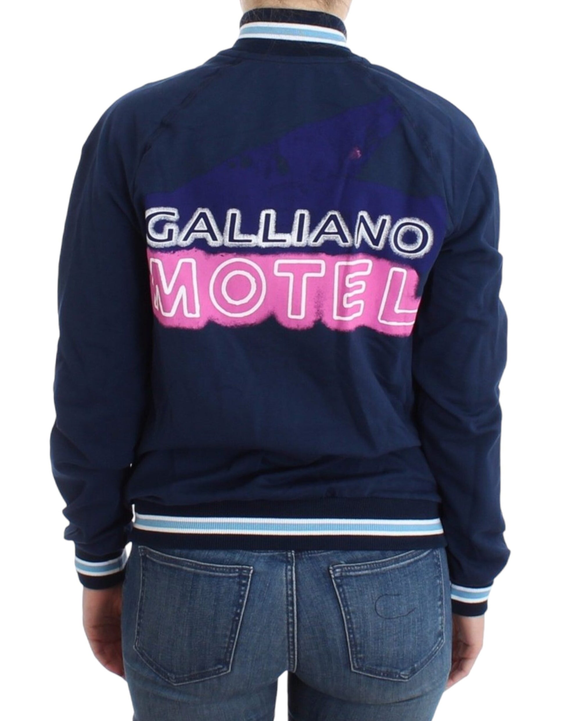 John Galliano Blue zip cotton cardigan John Galliano