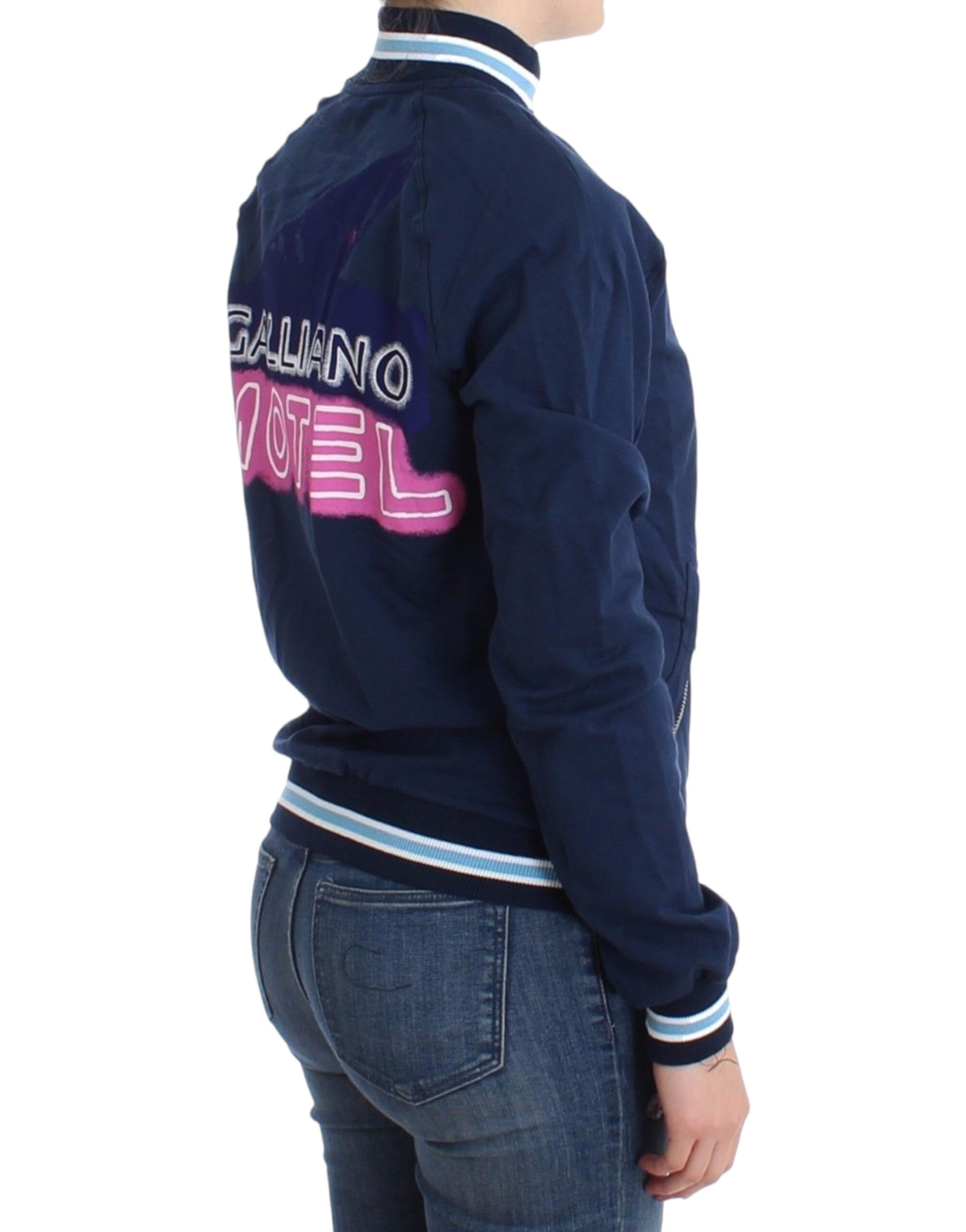 John Galliano Blue zip cotton cardigan John Galliano