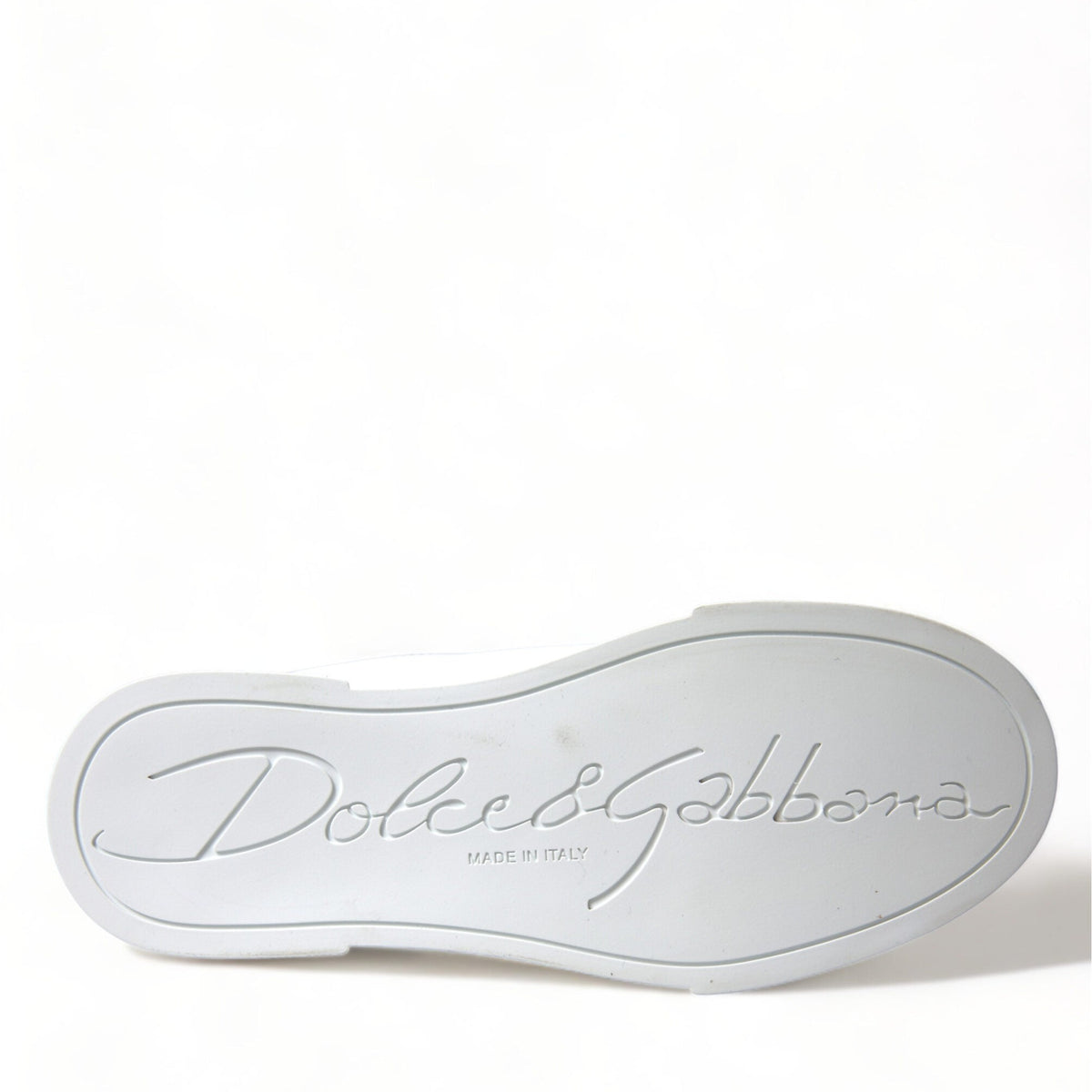 Dolce & Gabbana White Love Patch Portofino Classic Sneakers Shoes