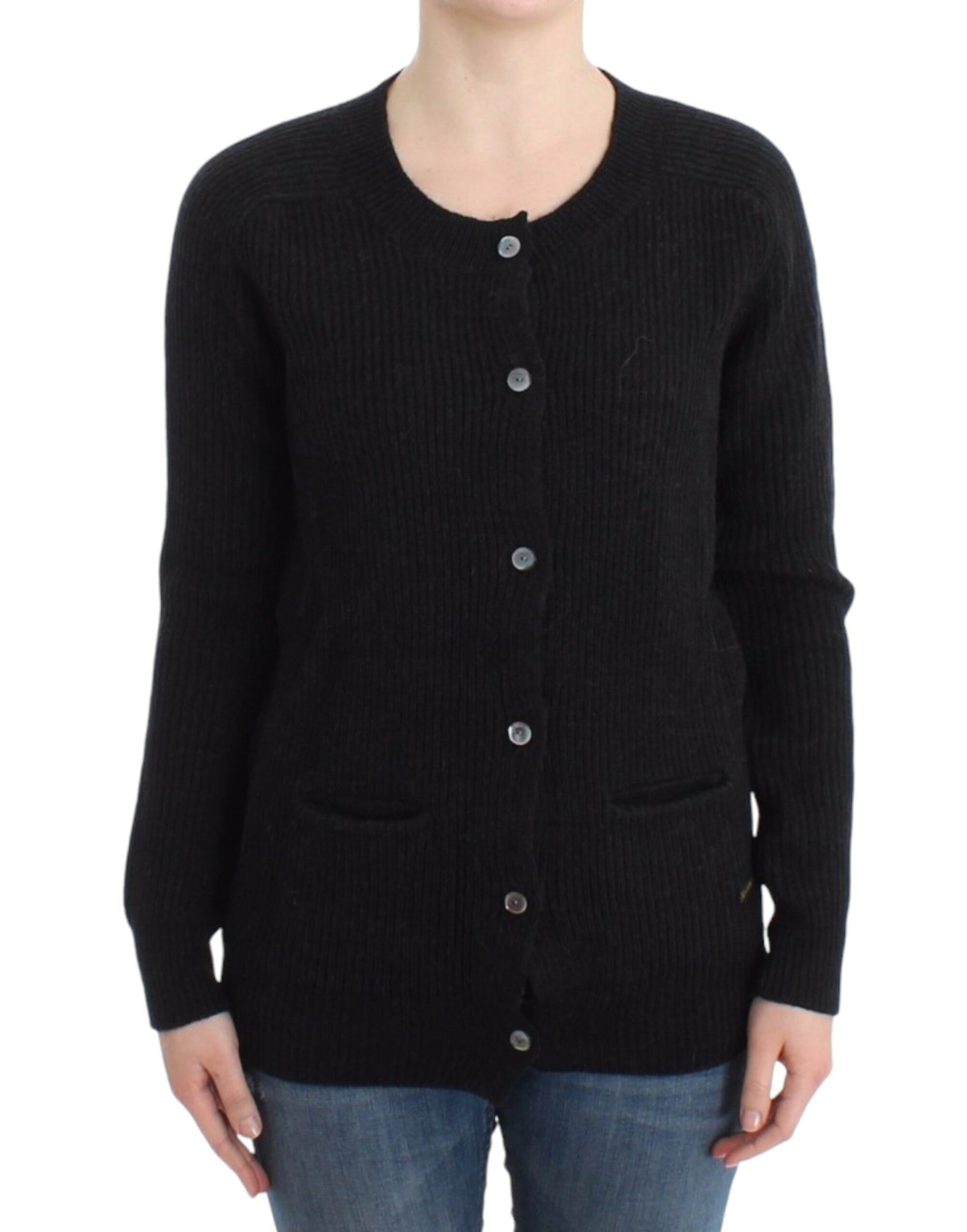 John Galliano Black wool cardigan John Galliano