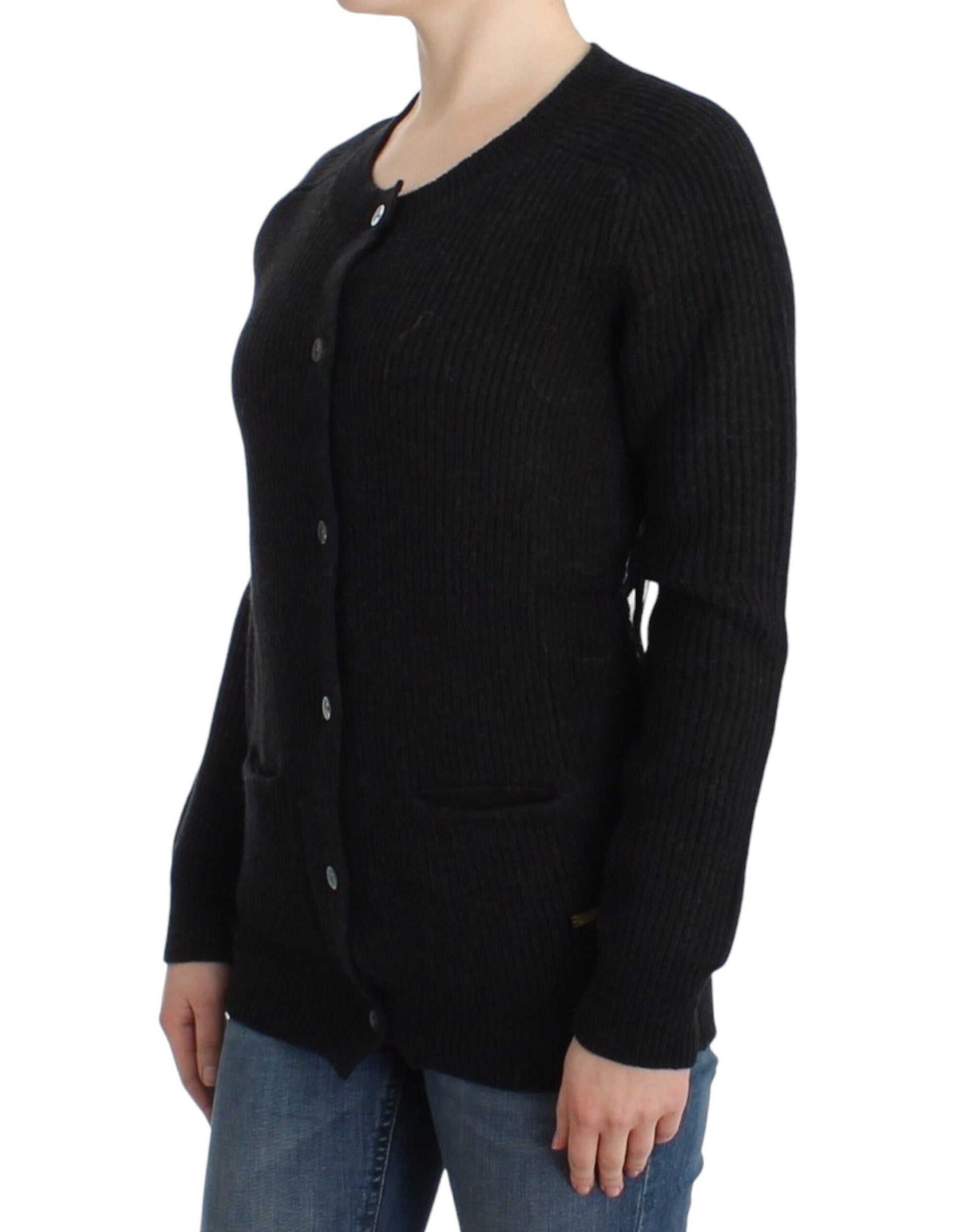 John Galliano Black wool cardigan John Galliano