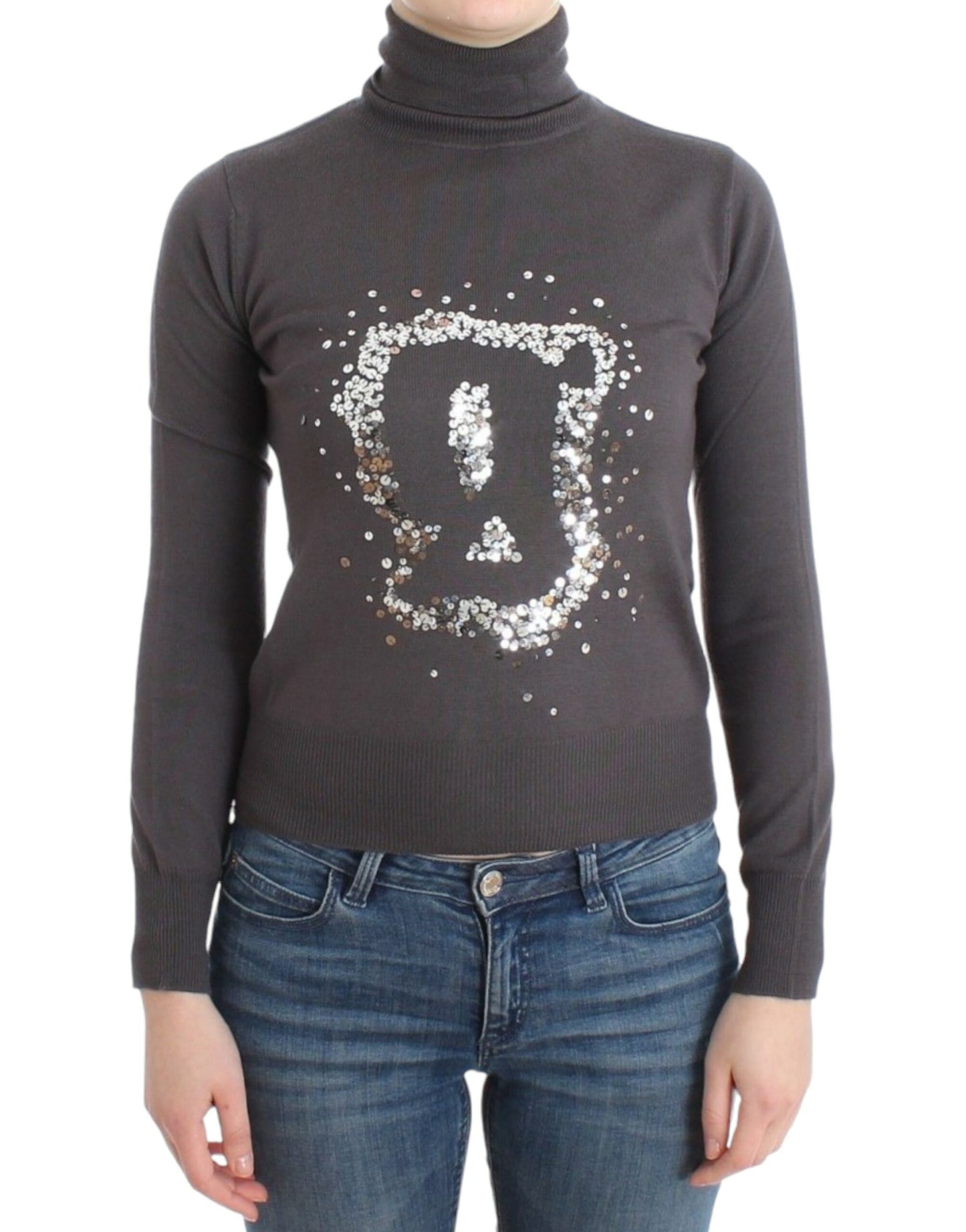 John Galliano Brown turtleneck cotton sweater John Galliano