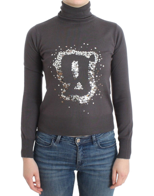 John Galliano Brown turtleneck cotton sweater John Galliano