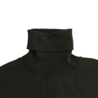 John Galliano Green wool turtleneck sweater