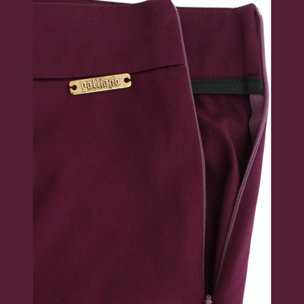 John Galliano Purple slim fit pants