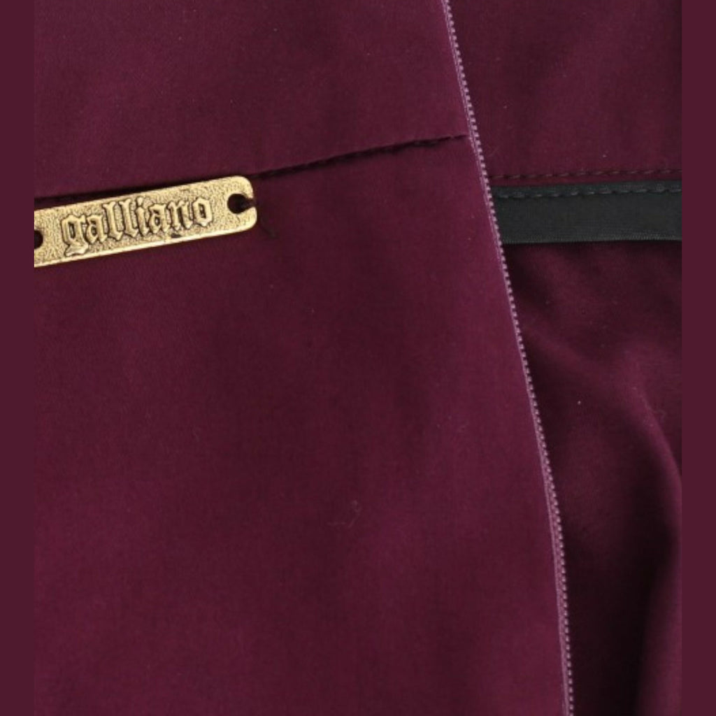 John Galliano Purple slim fit pants