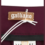 John Galliano Purple slim fit pants