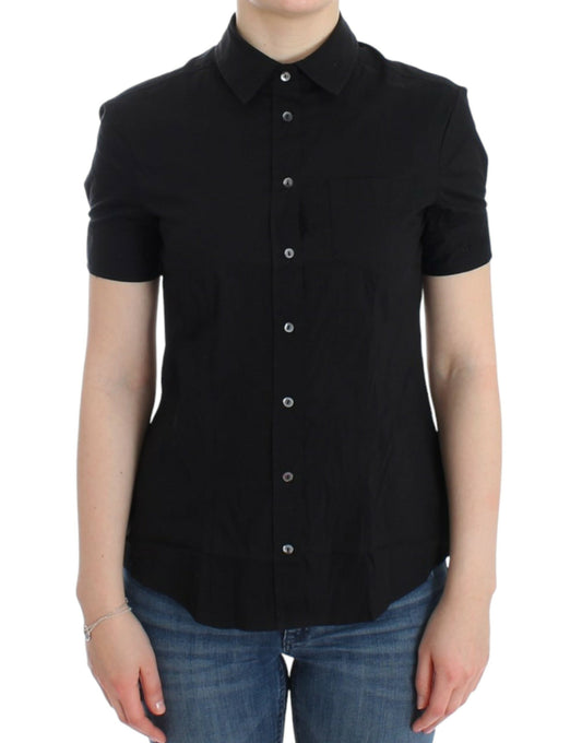John Galliano Black cotton shirt top John Galliano