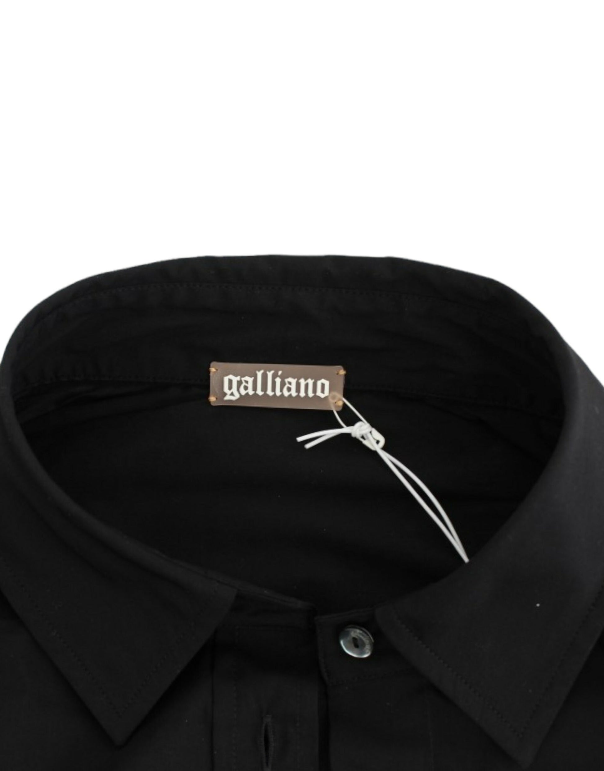 John Galliano Black cotton shirt top John Galliano