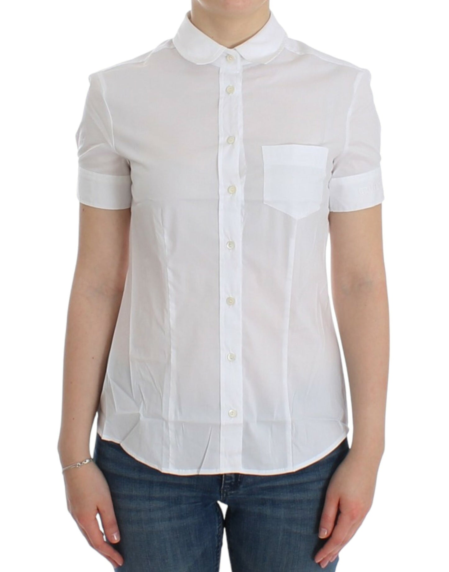 John Galliano White Cotton Shirt Top John Galliano
