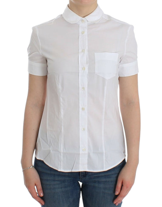 John Galliano White Cotton Shirt Top John Galliano