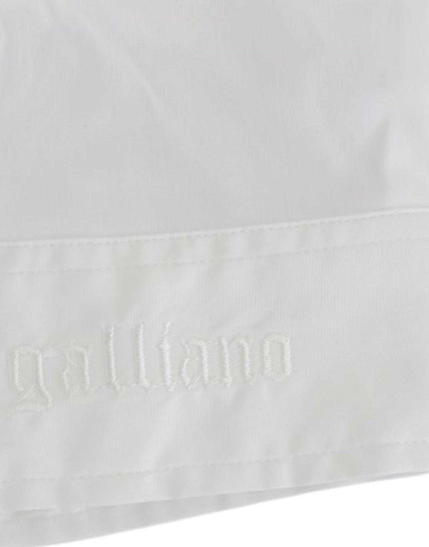 John Galliano White Cotton Shirt Top John Galliano