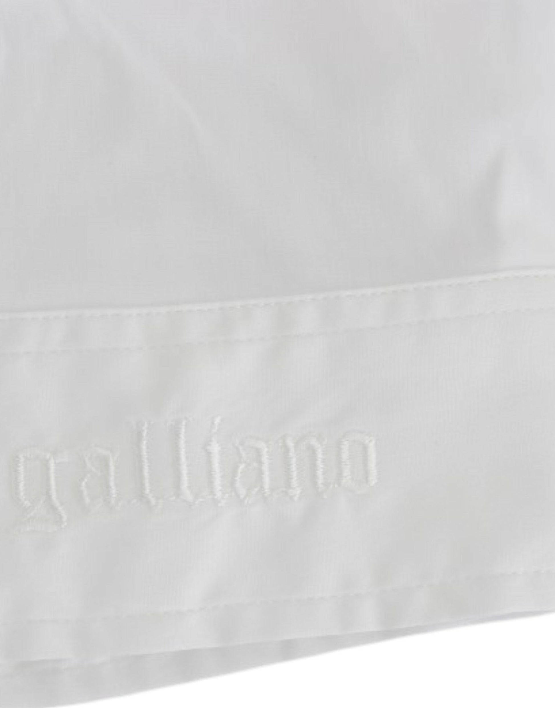 John Galliano White Cotton Shirt Top John Galliano