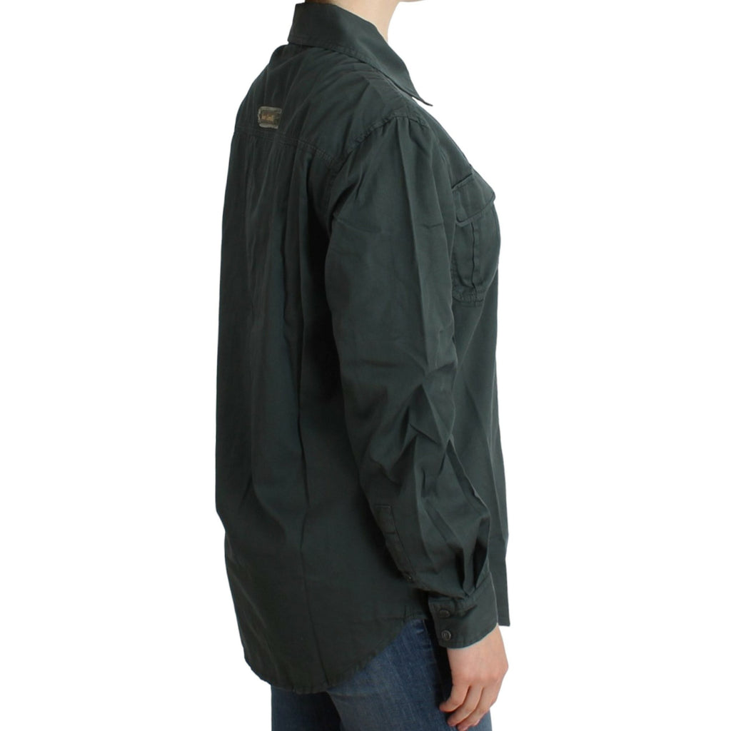 Cavalli Gray button down shirt
