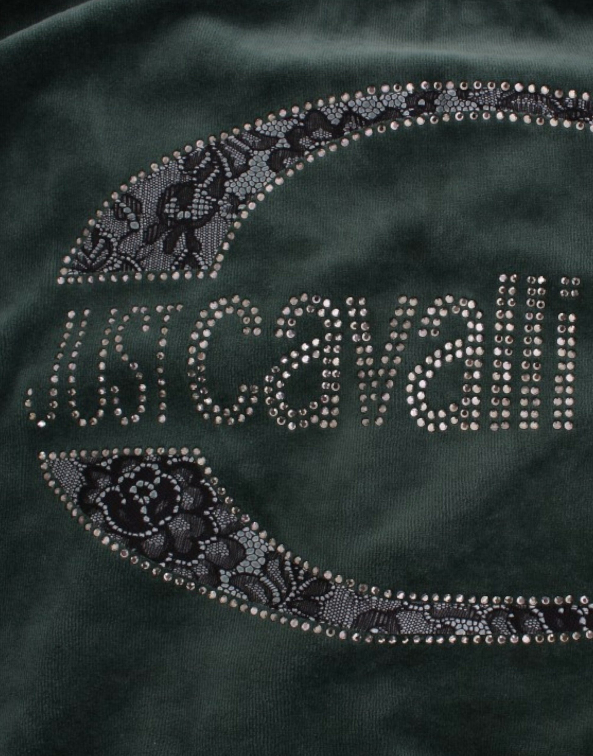Cavalli Green velvet cotton sweater Cavalli