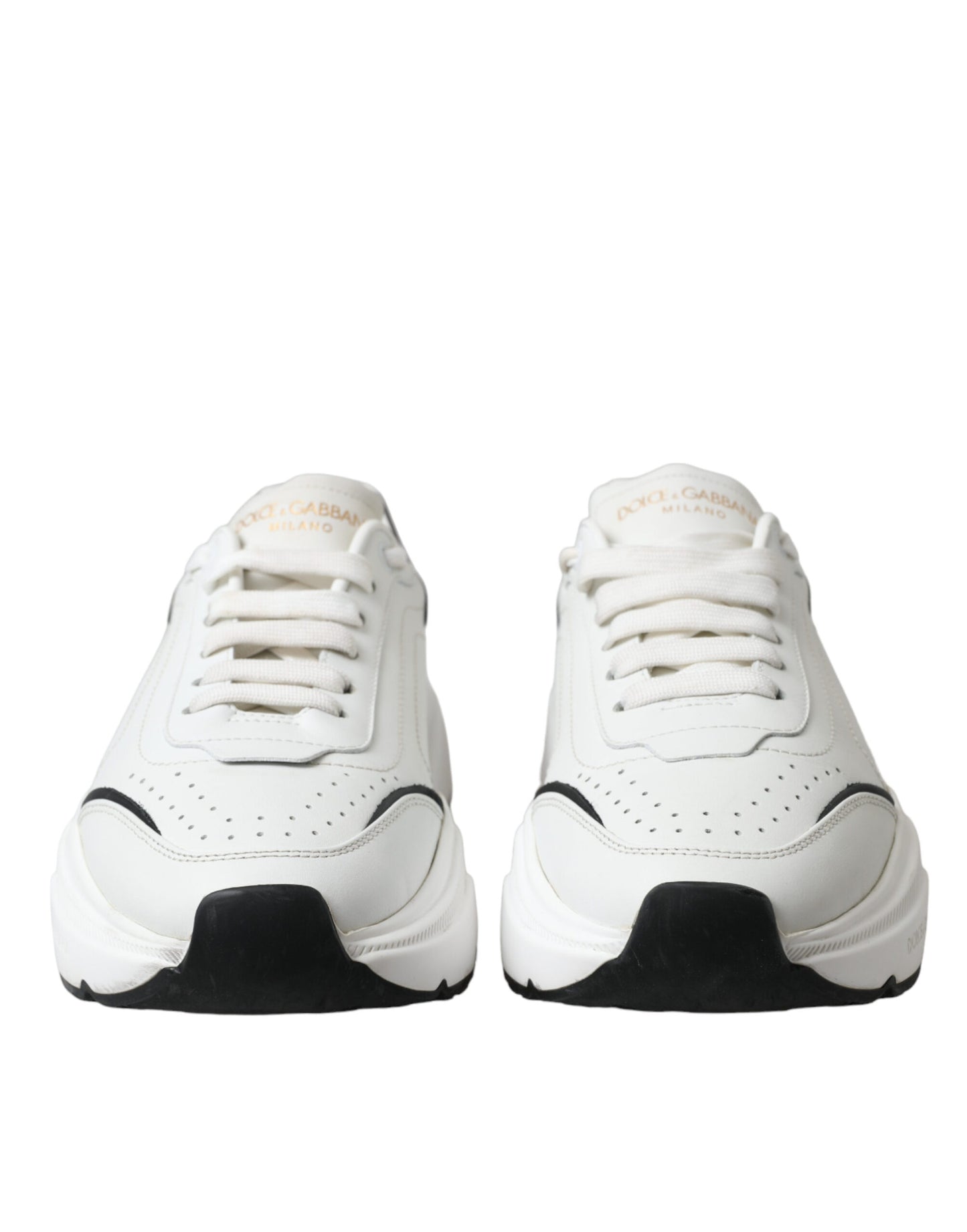 Dolce & Gabbana White Black Low Top Daymaster Sneakers Shoes Dolce & Gabbana