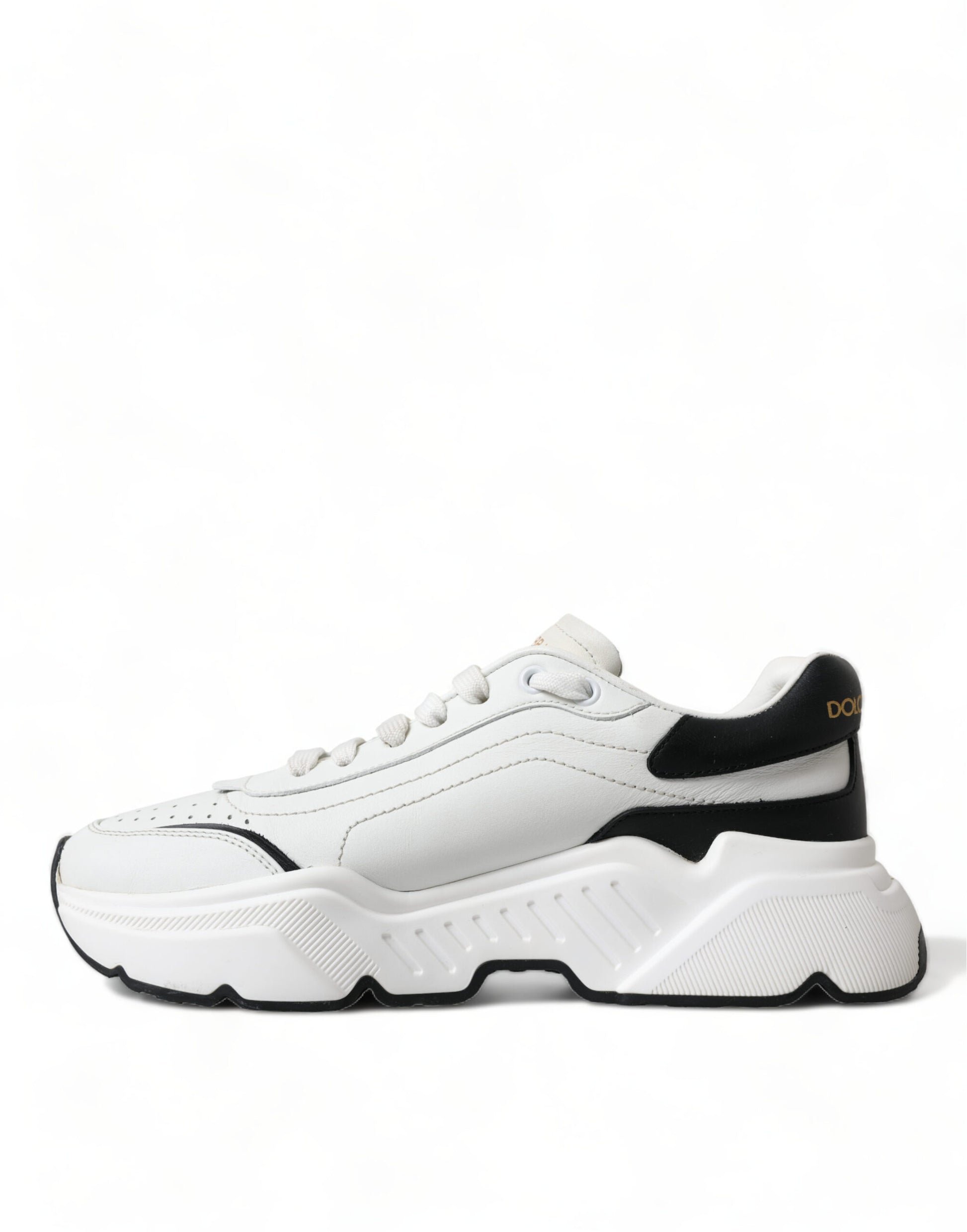 Dolce & Gabbana White Black Low Top Daymaster Sneakers Shoes Dolce & Gabbana