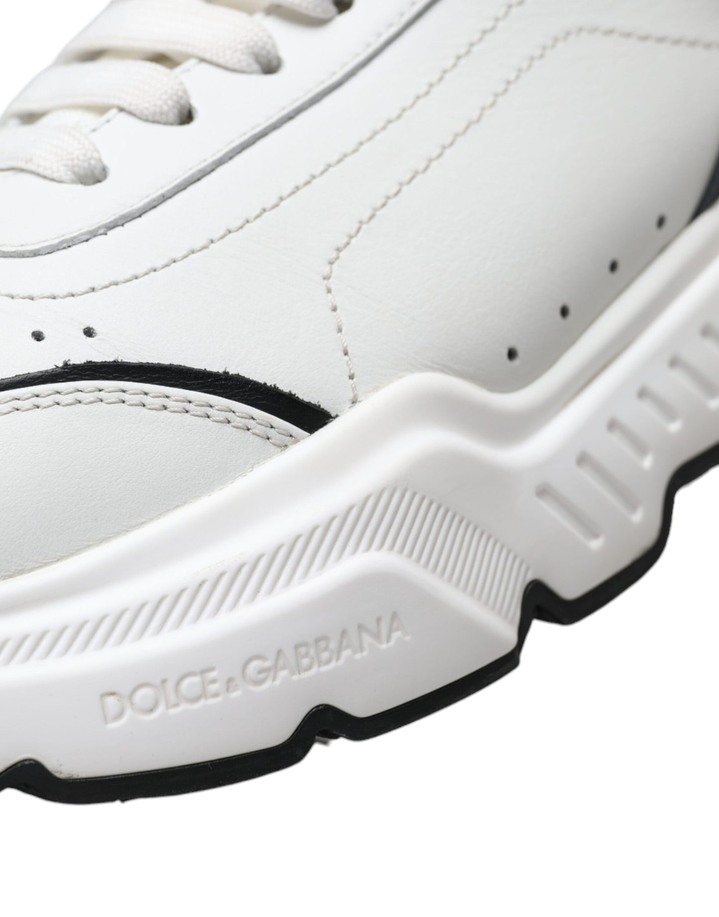 Dolce & Gabbana White Black Low Top Daymaster Sneakers Shoes Dolce & Gabbana