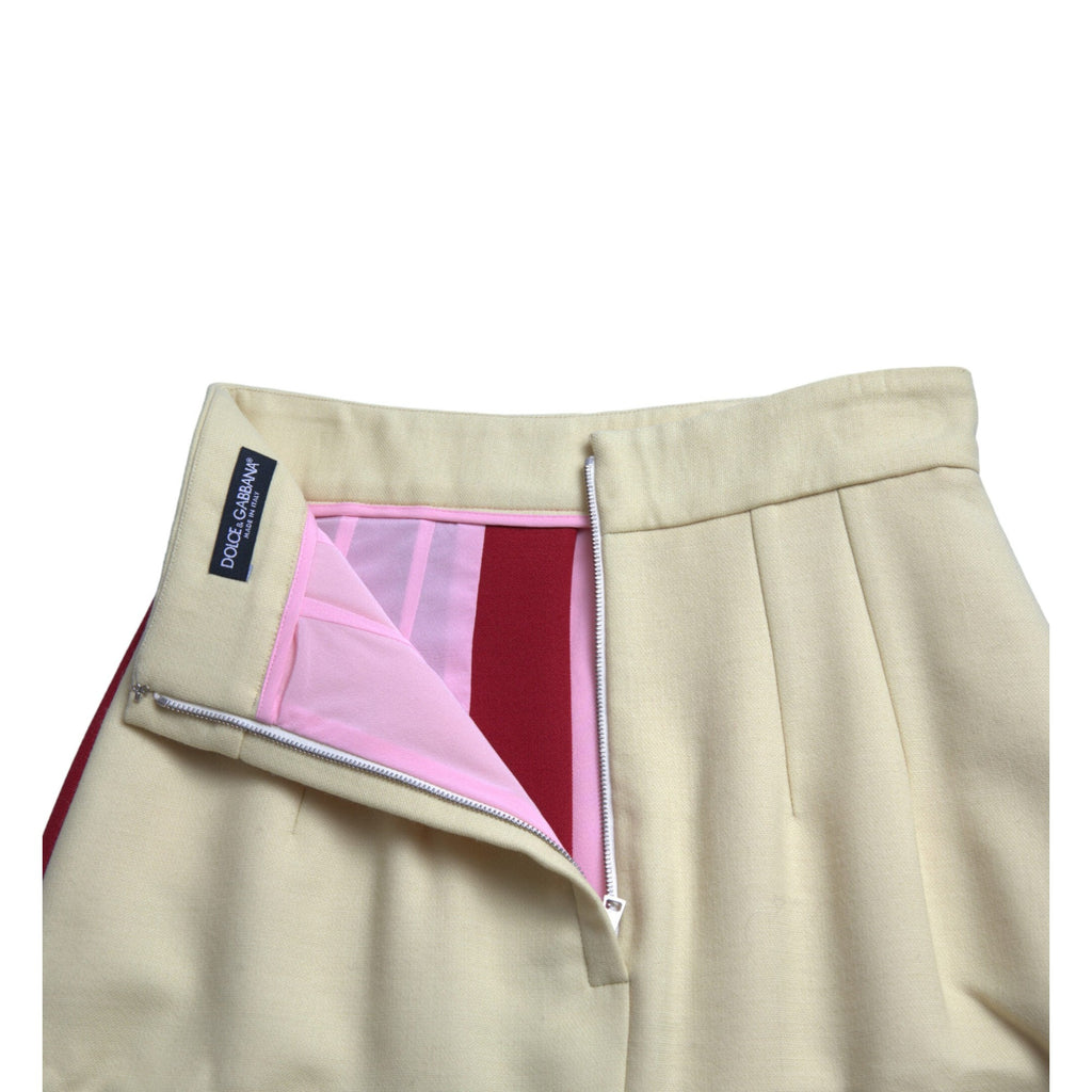 Dolce & Gabbana Multicolor Patchwork High Waist A-line Skirt