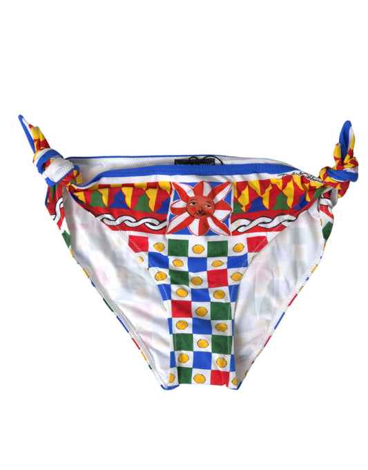 Dolce & Gabbana Multicolor Carretto Bottom Swim Beachwear Bikini Dolce & Gabbana
