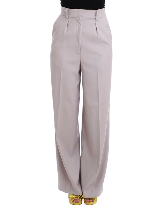 Cavalli Gray high waist pants Cavalli