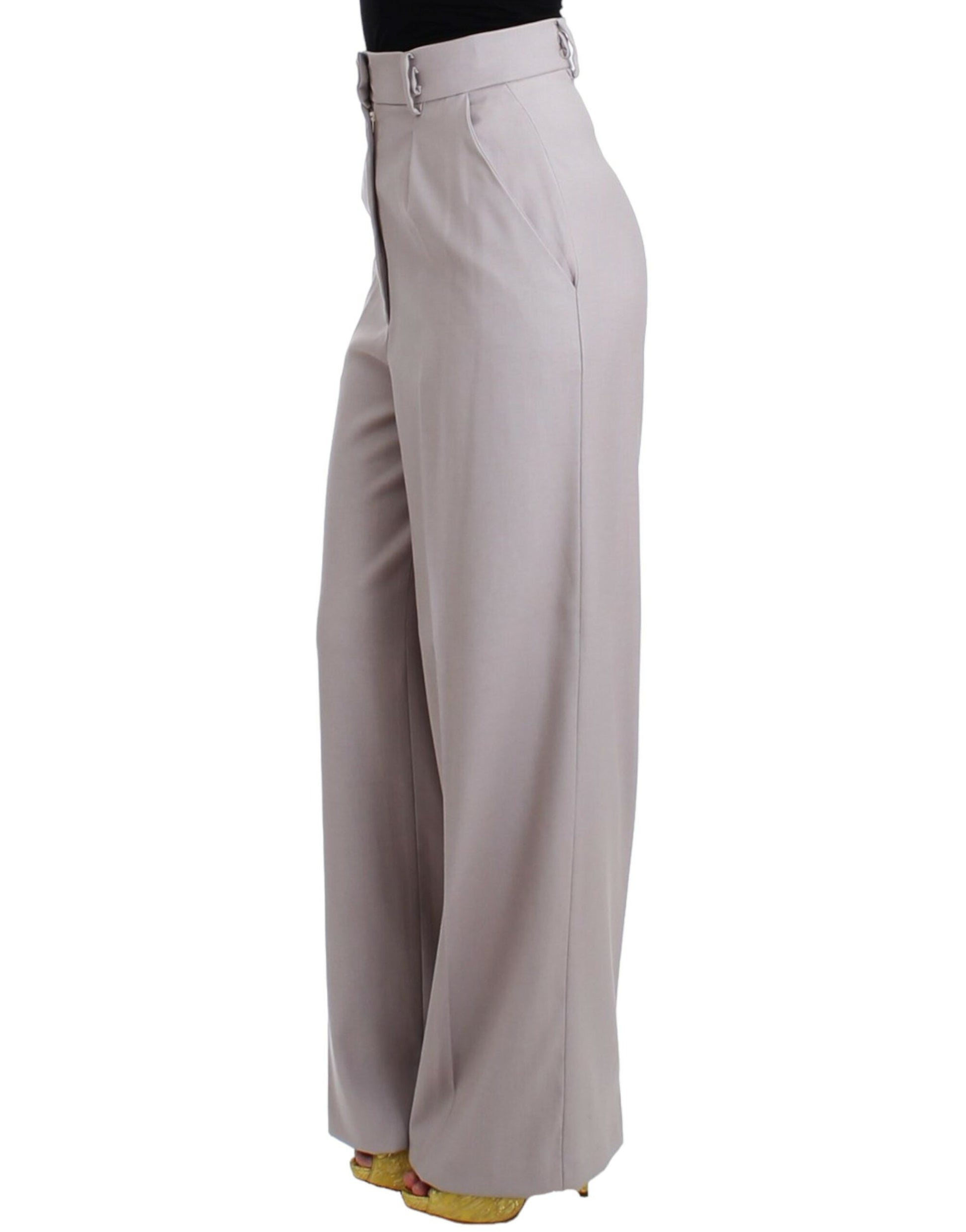 Cavalli Gray high waist pants Cavalli