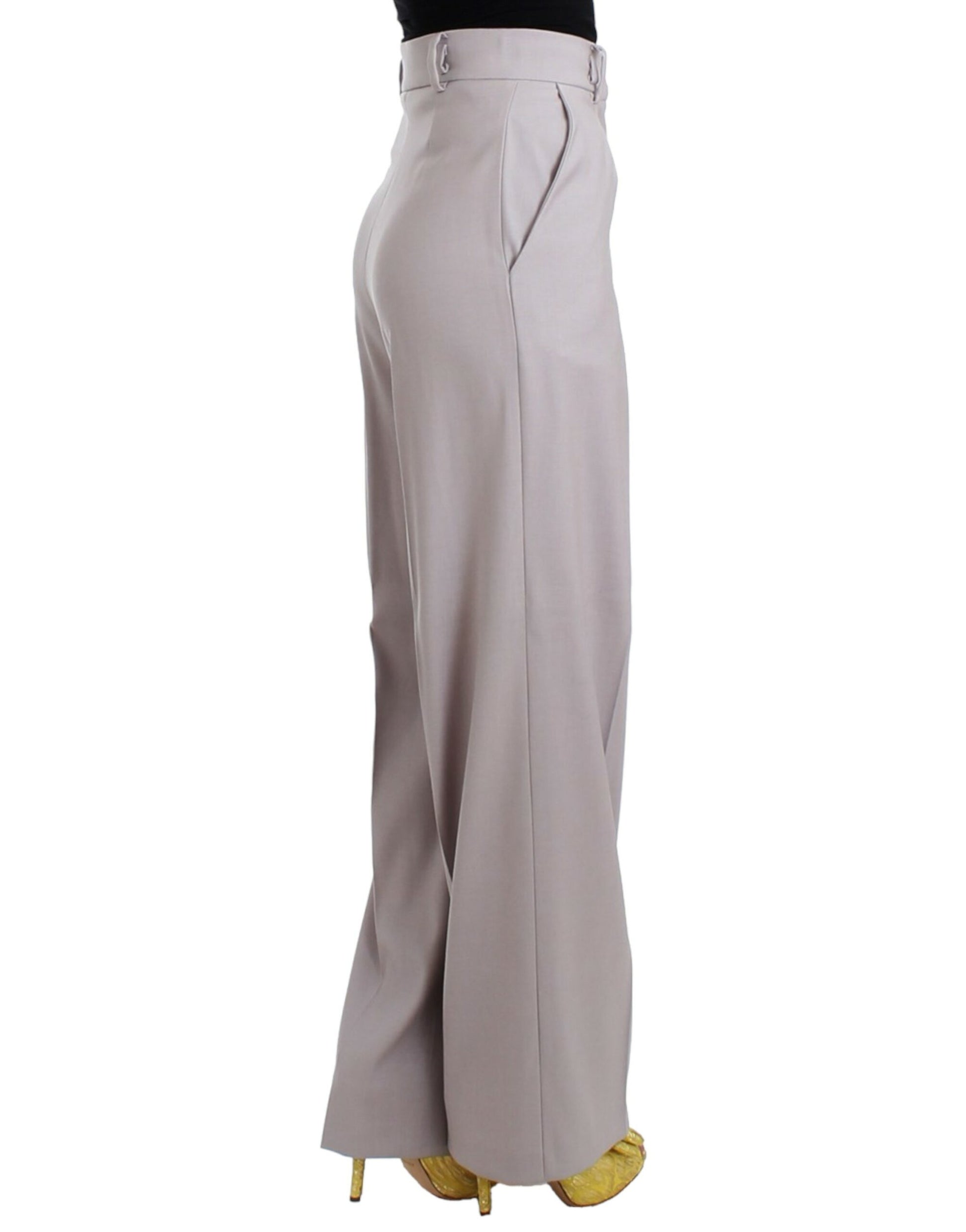 Cavalli Gray high waist pants Cavalli