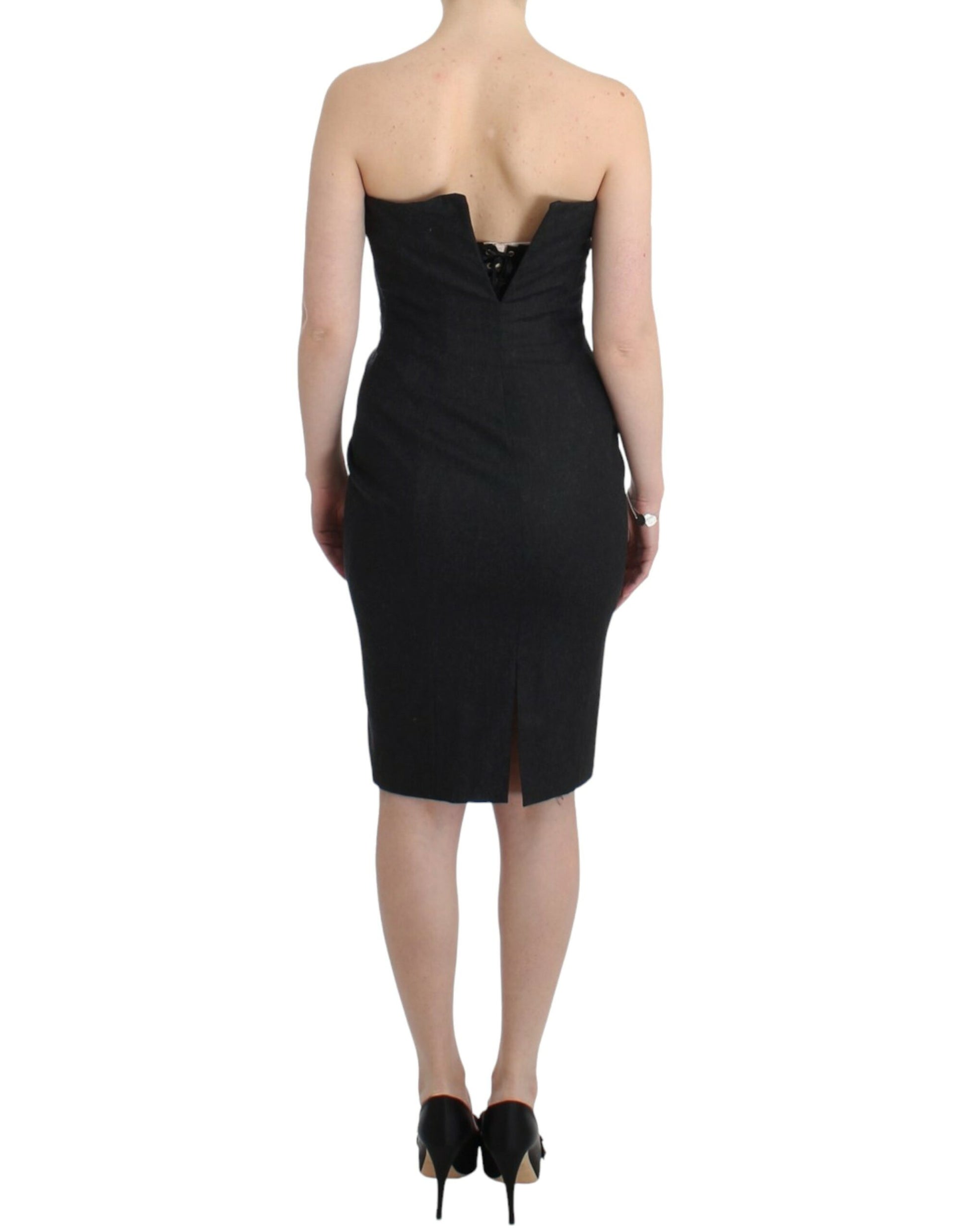 Cavalli Gray strapless dress Cavalli