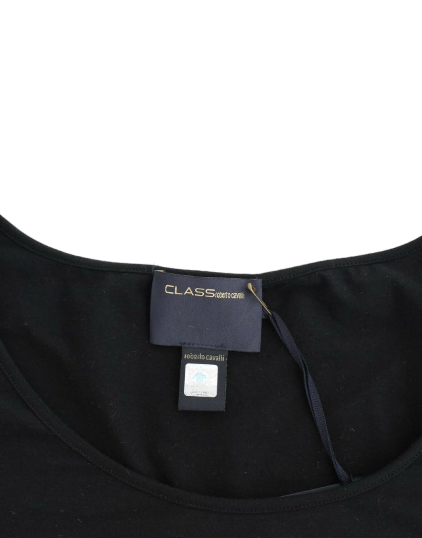 Cavalli Black Cotton Top Cavalli