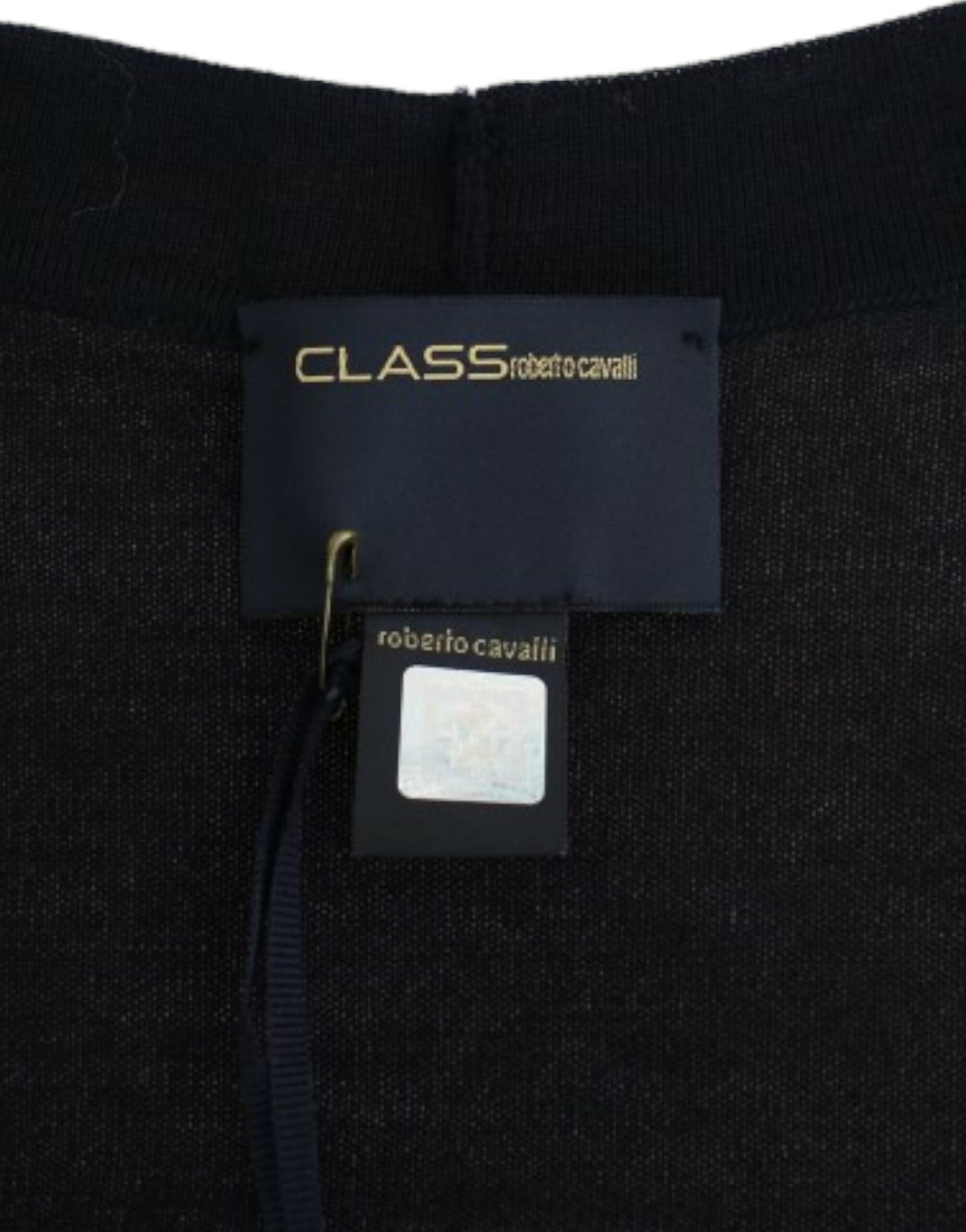 Cavalli Blue cropped wool cardigan Cavalli