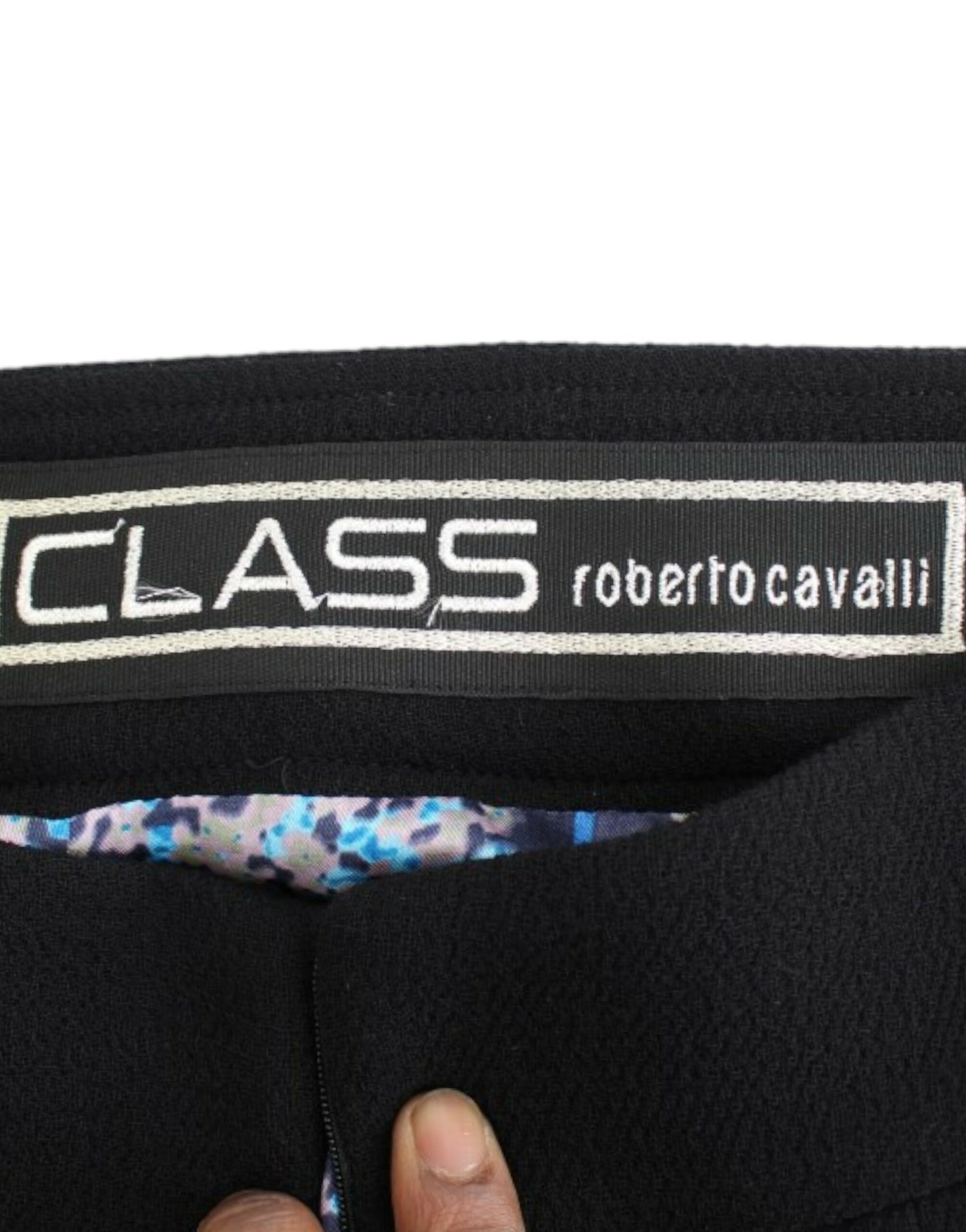Cavalli Black wool pencil skirt Cavalli