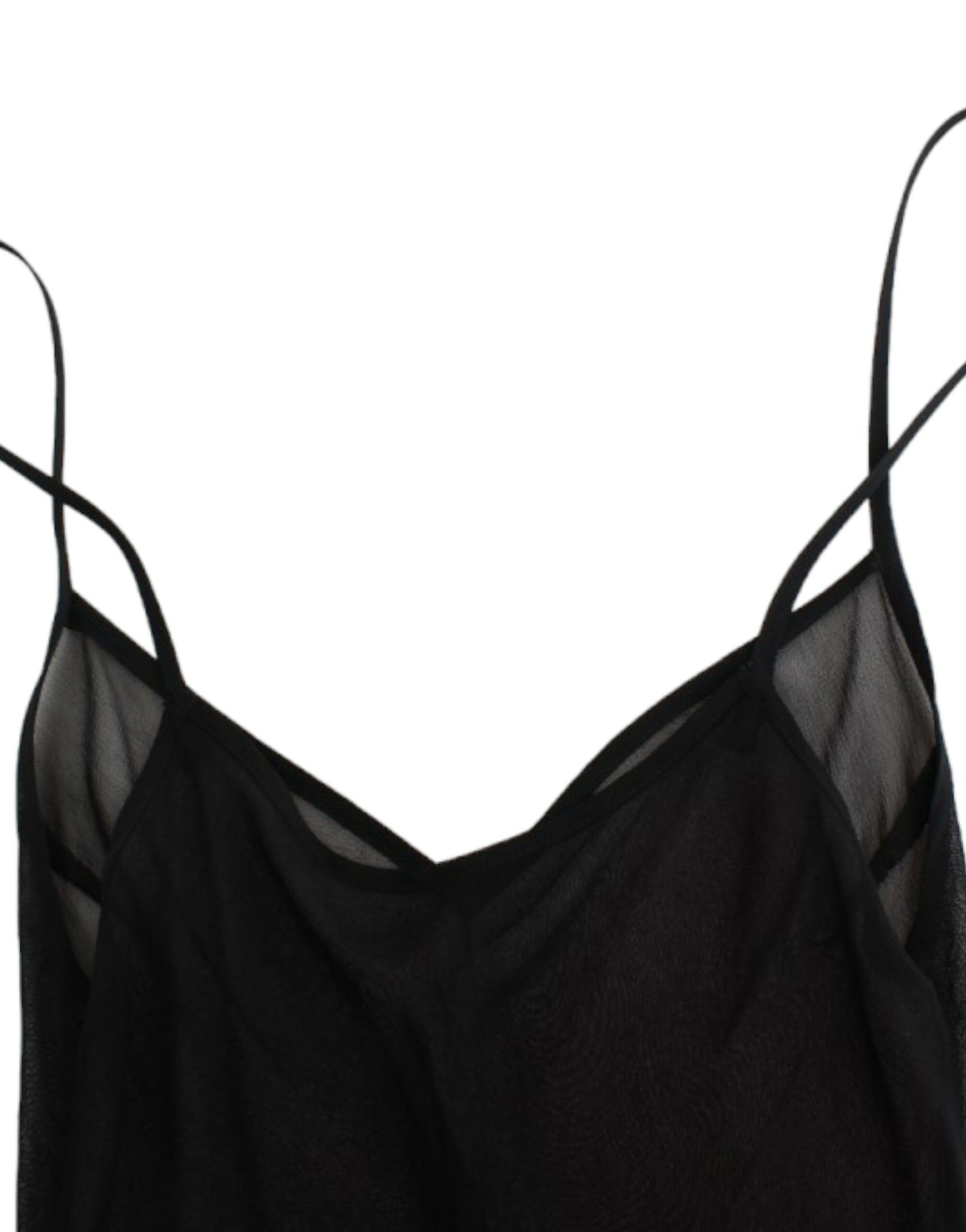 Cavalli Black long sleeve silk dress Cavalli