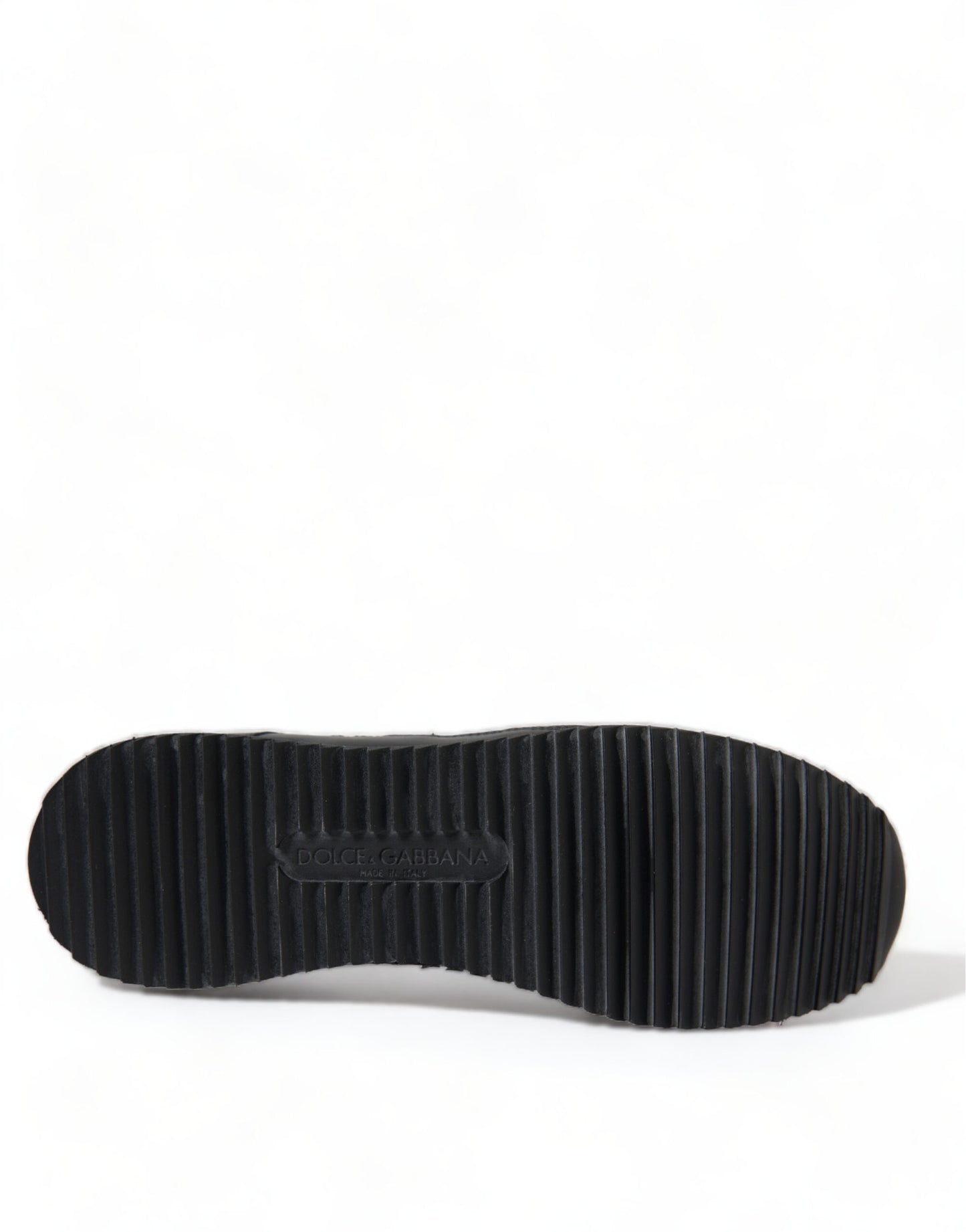 Dolce & Gabbana Black Floral Lace Leather Sneakers Shoes Dolce & Gabbana