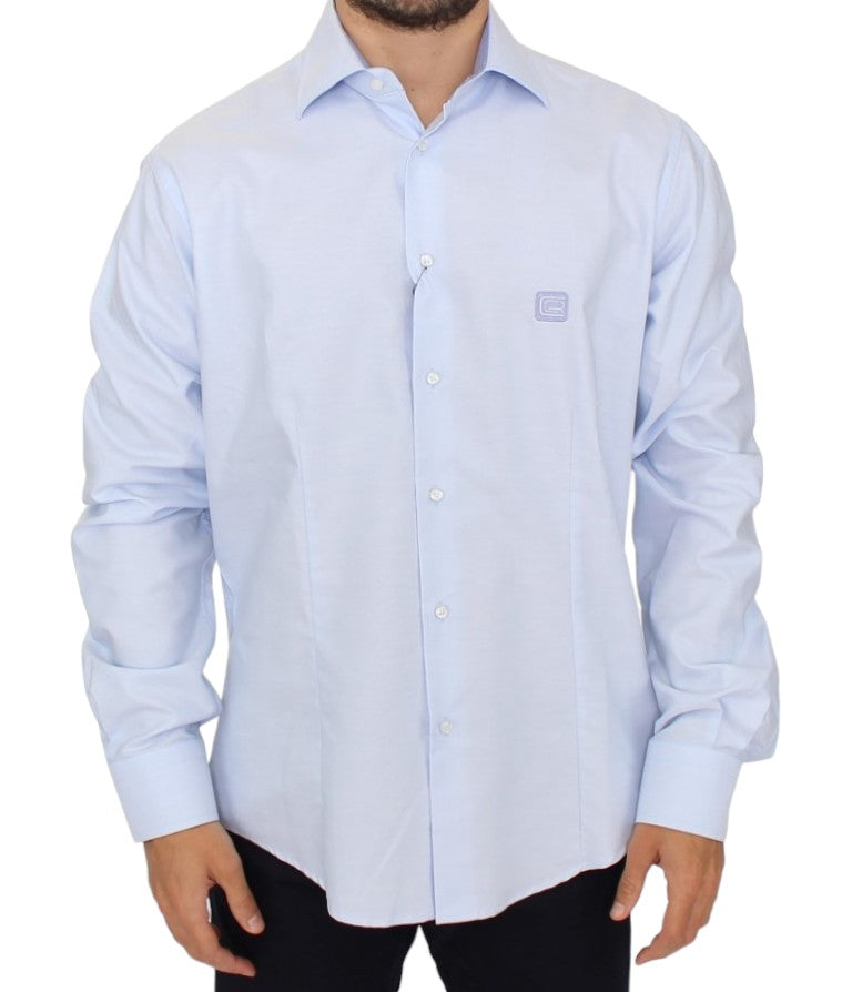 Cavalli Light blue cotton shirt Cavalli
