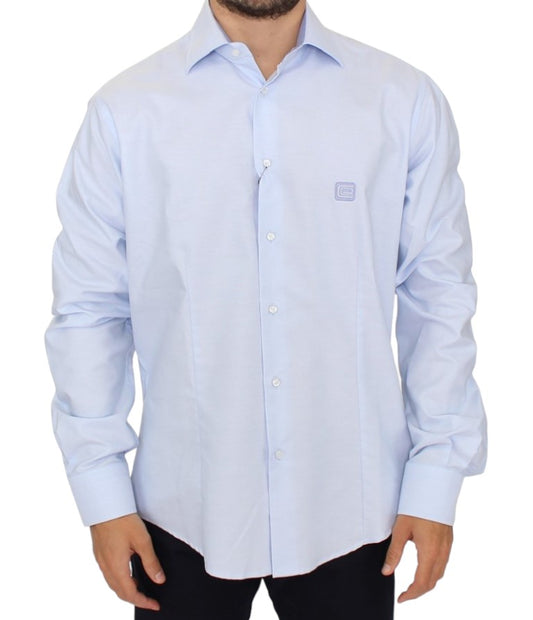Cavalli Light blue cotton shirt Cavalli