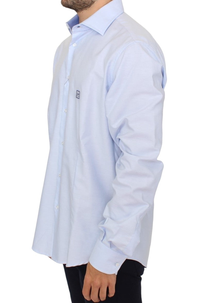 Cavalli Light blue cotton shirt Cavalli