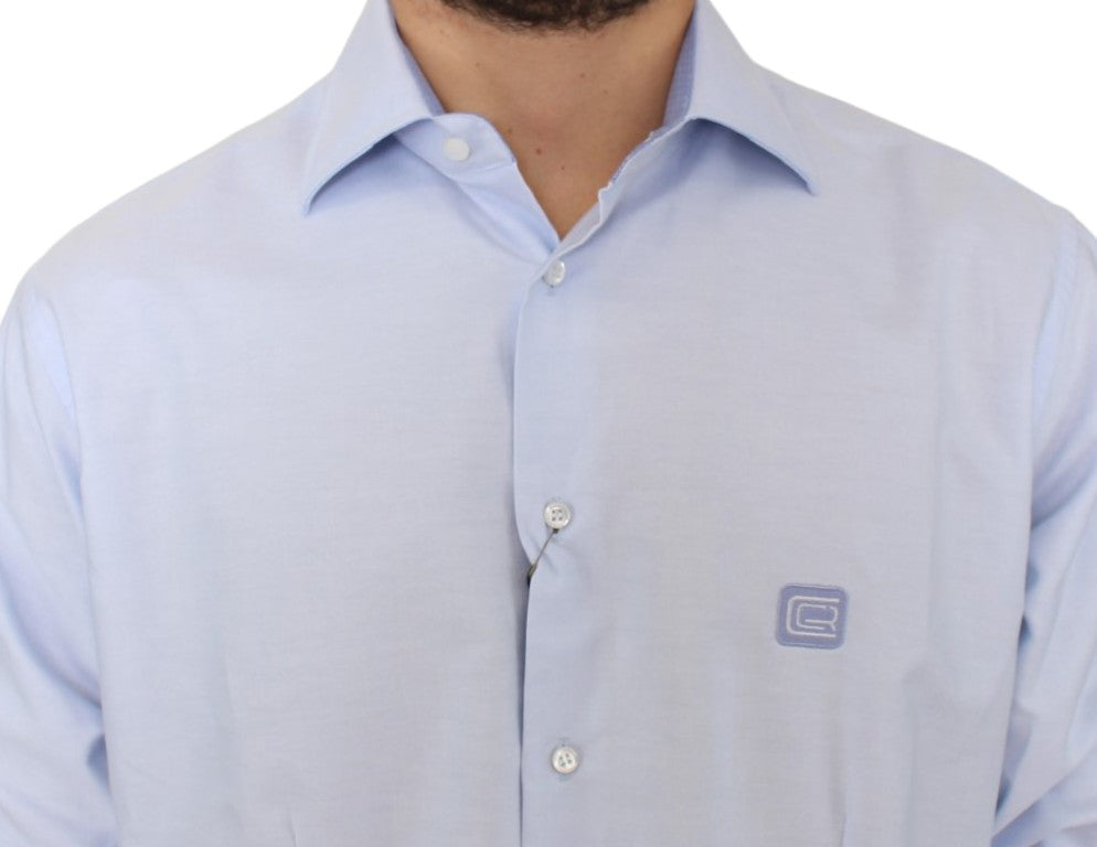 Cavalli Light blue cotton shirt Cavalli