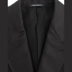 Dolce & Gabbana Black silk slim fit blazer