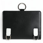 Dolce & Gabbana Black Leather Crystal Embellished Card Holder Wallet