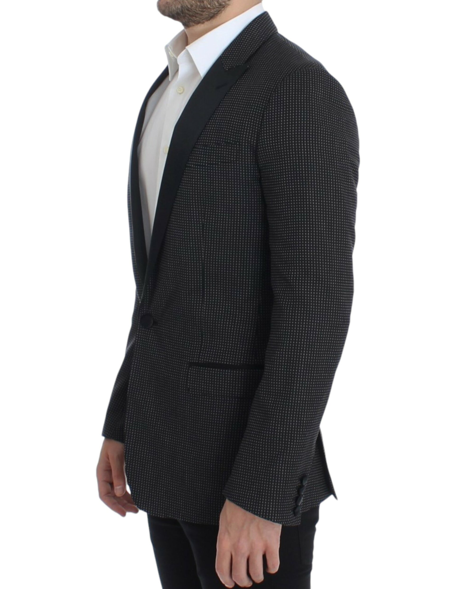 Dolce & Gabbana Black wool slim MARTINI blazer Dolce & Gabbana