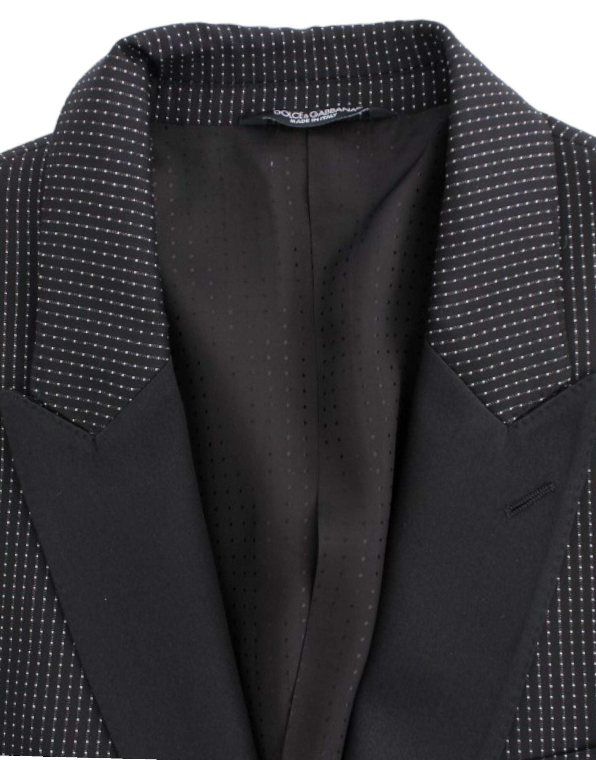 Dolce & Gabbana Black wool slim MARTINI blazer Dolce & Gabbana