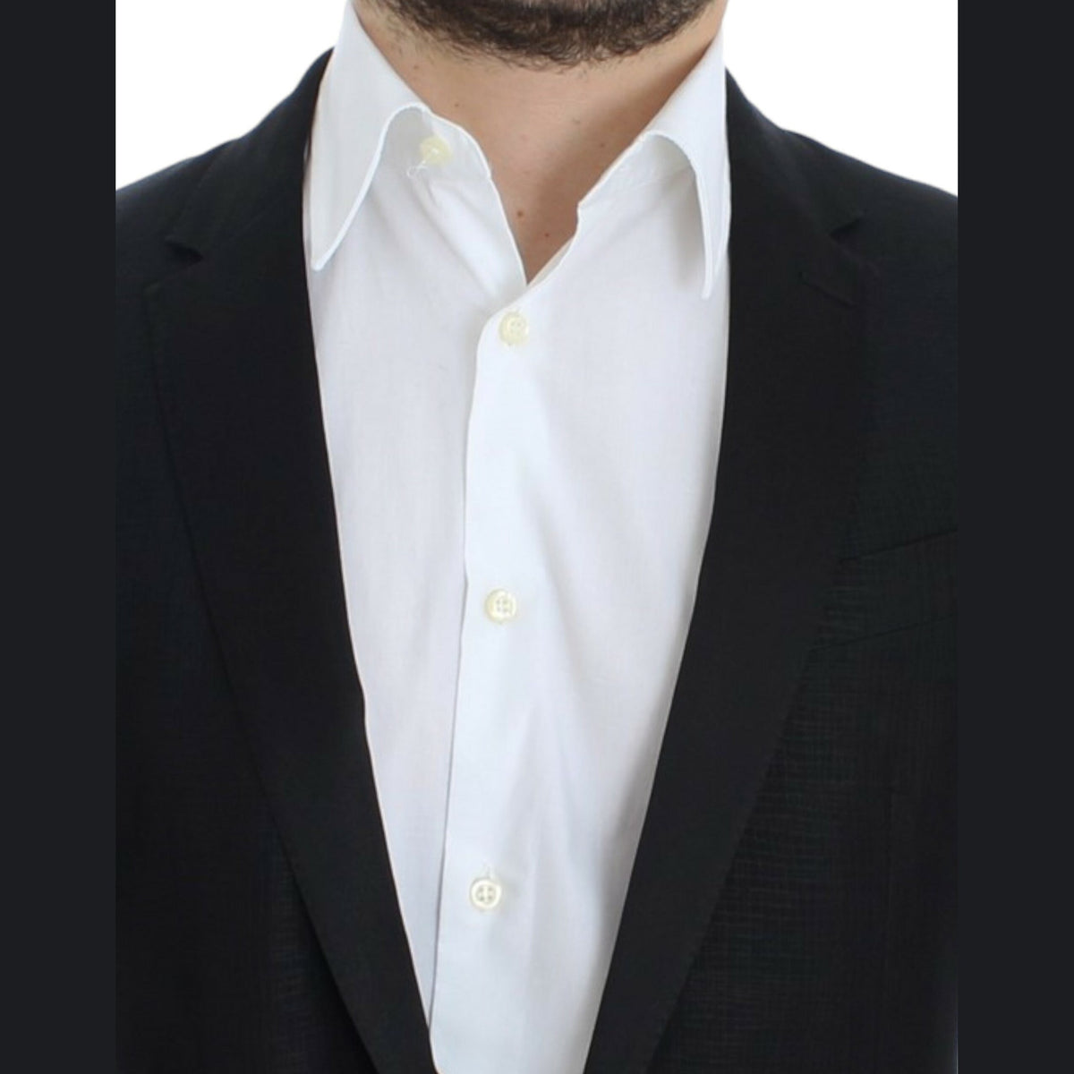 Dolce & Gabbana Black wool MARTINI slim blazer
