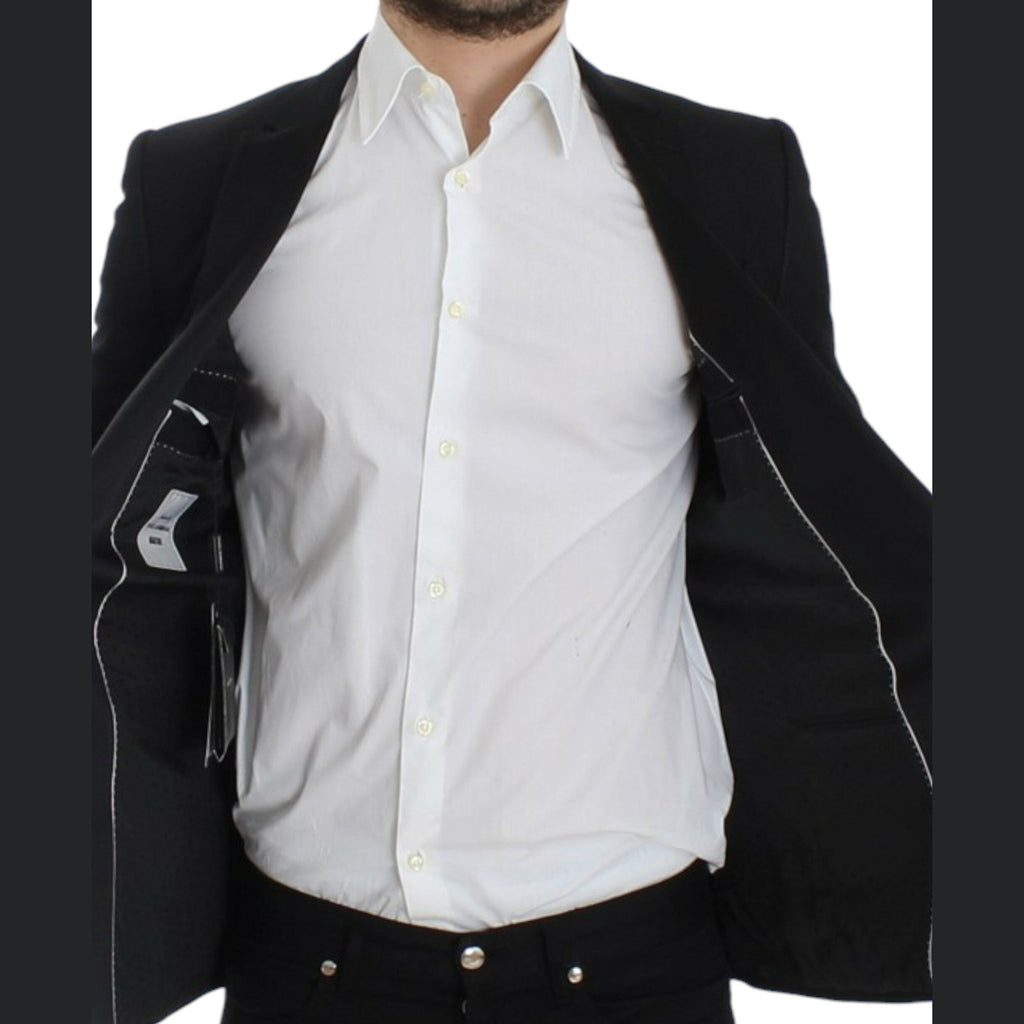 Dolce & Gabbana Black wool MARTINI slim blazer