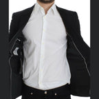 Dolce & Gabbana Black wool MARTINI slim blazer