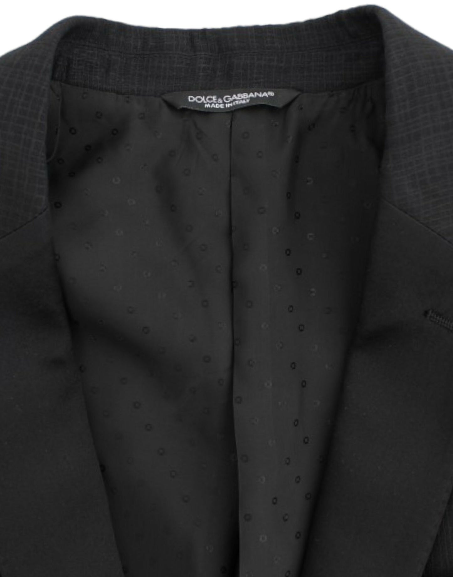 Dolce & Gabbana Black wool MARTINI slim blazer Dolce & Gabbana