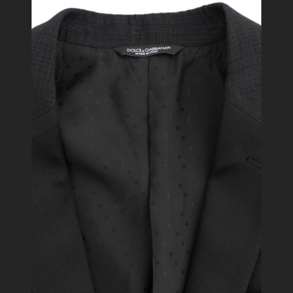 Dolce & Gabbana Black wool MARTINI slim blazer