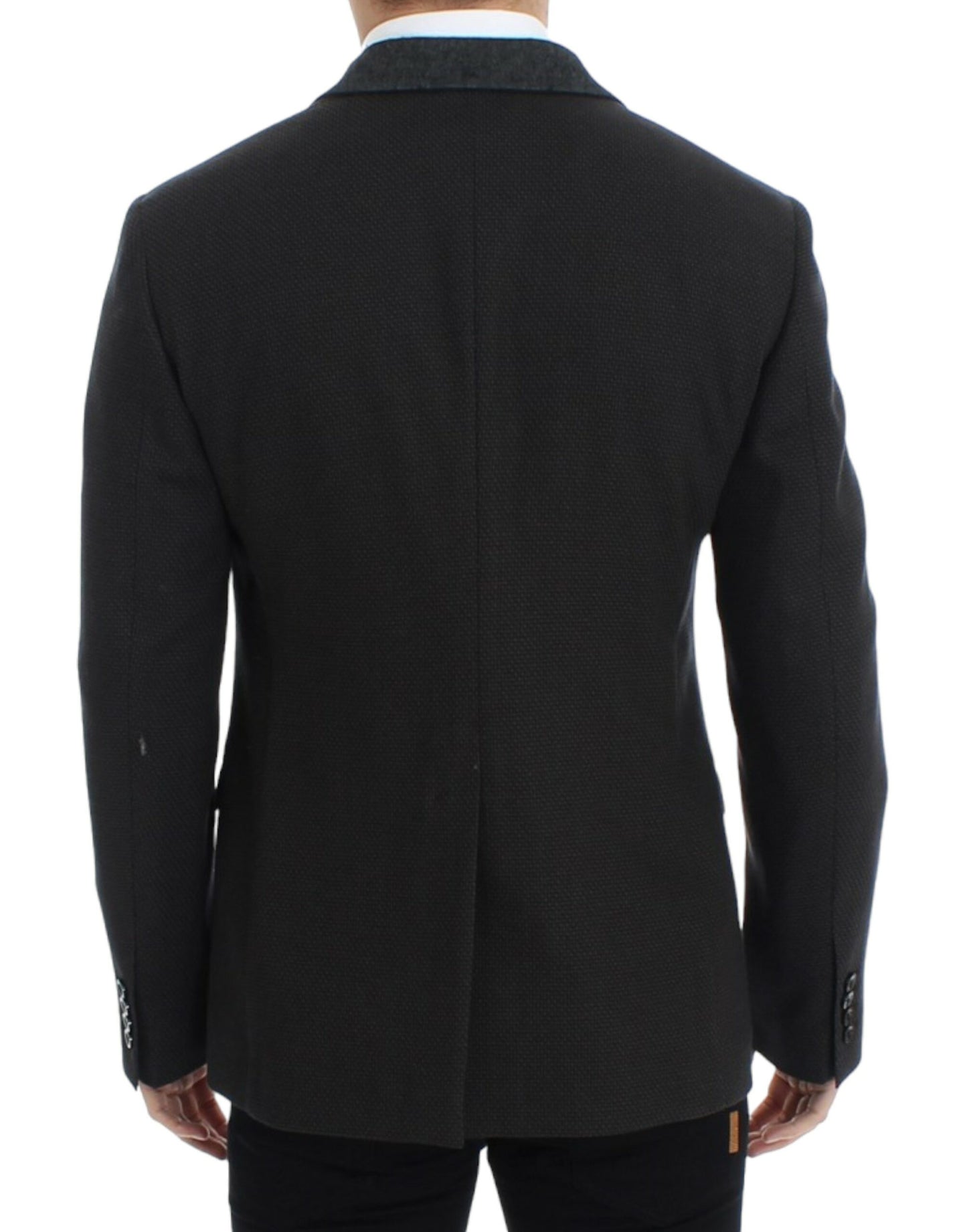 Dolce & Gabbana Brown wool slim fit blazer Dolce & Gabbana