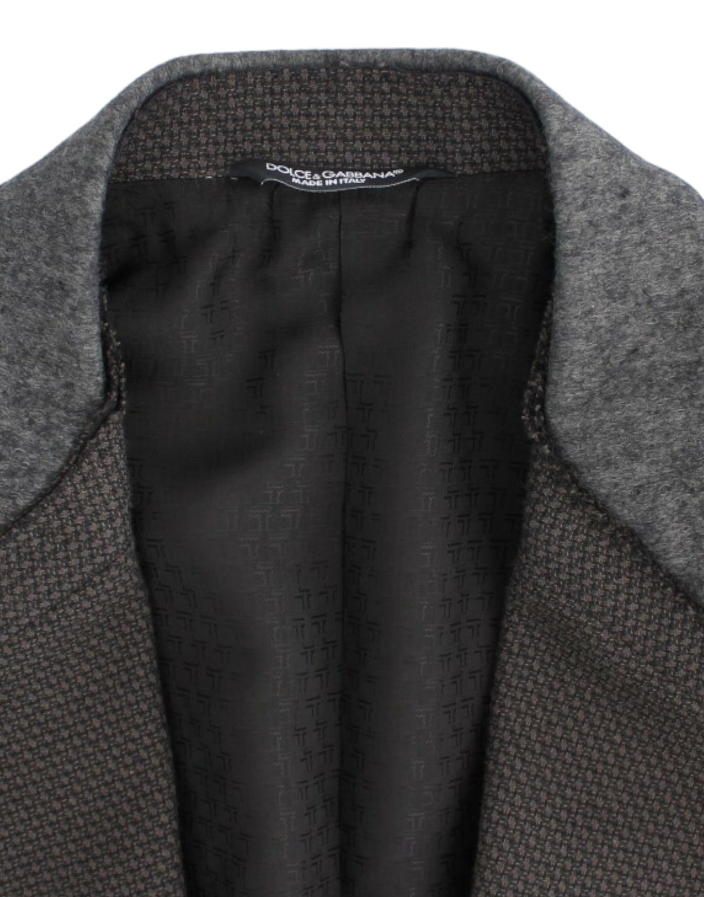 Dolce & Gabbana Brown wool slim fit blazer Dolce & Gabbana